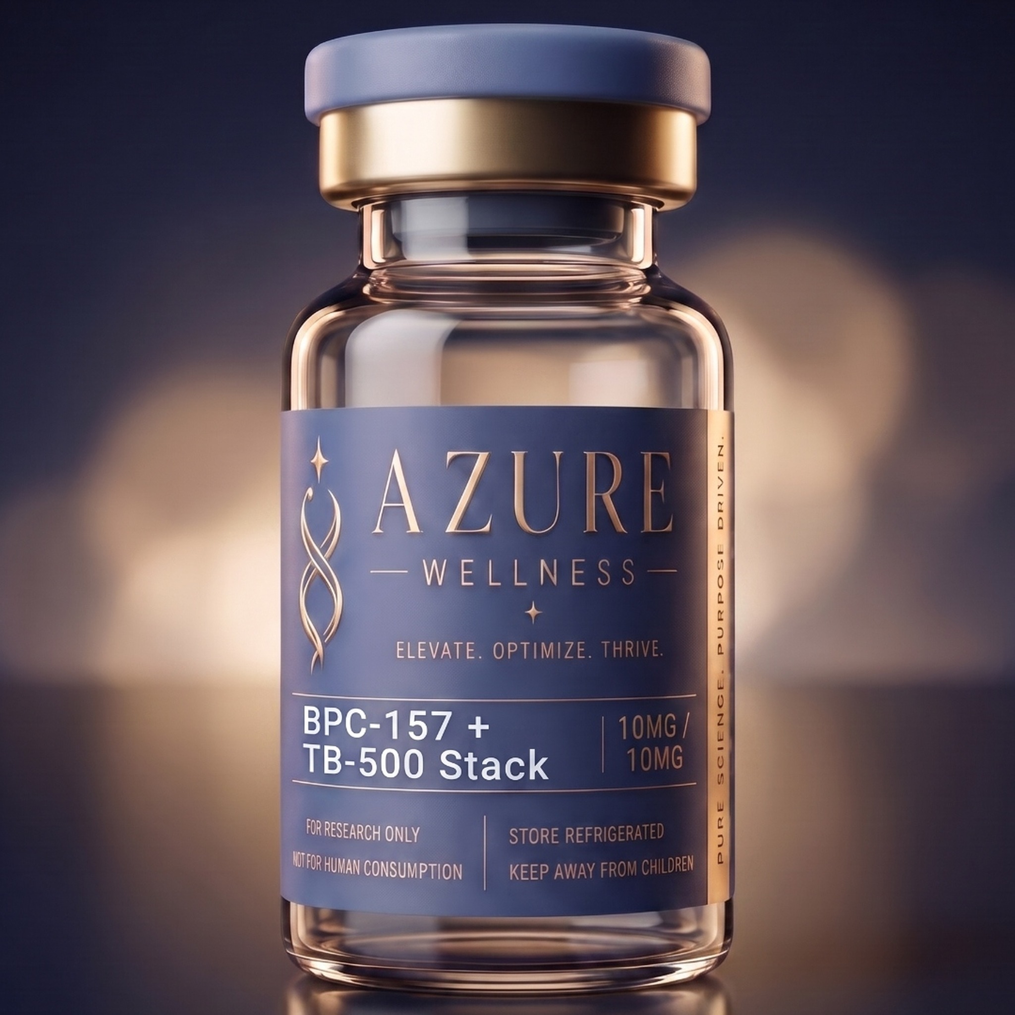 Azure Wellness BPC-157 + TB-500 Stack research vial