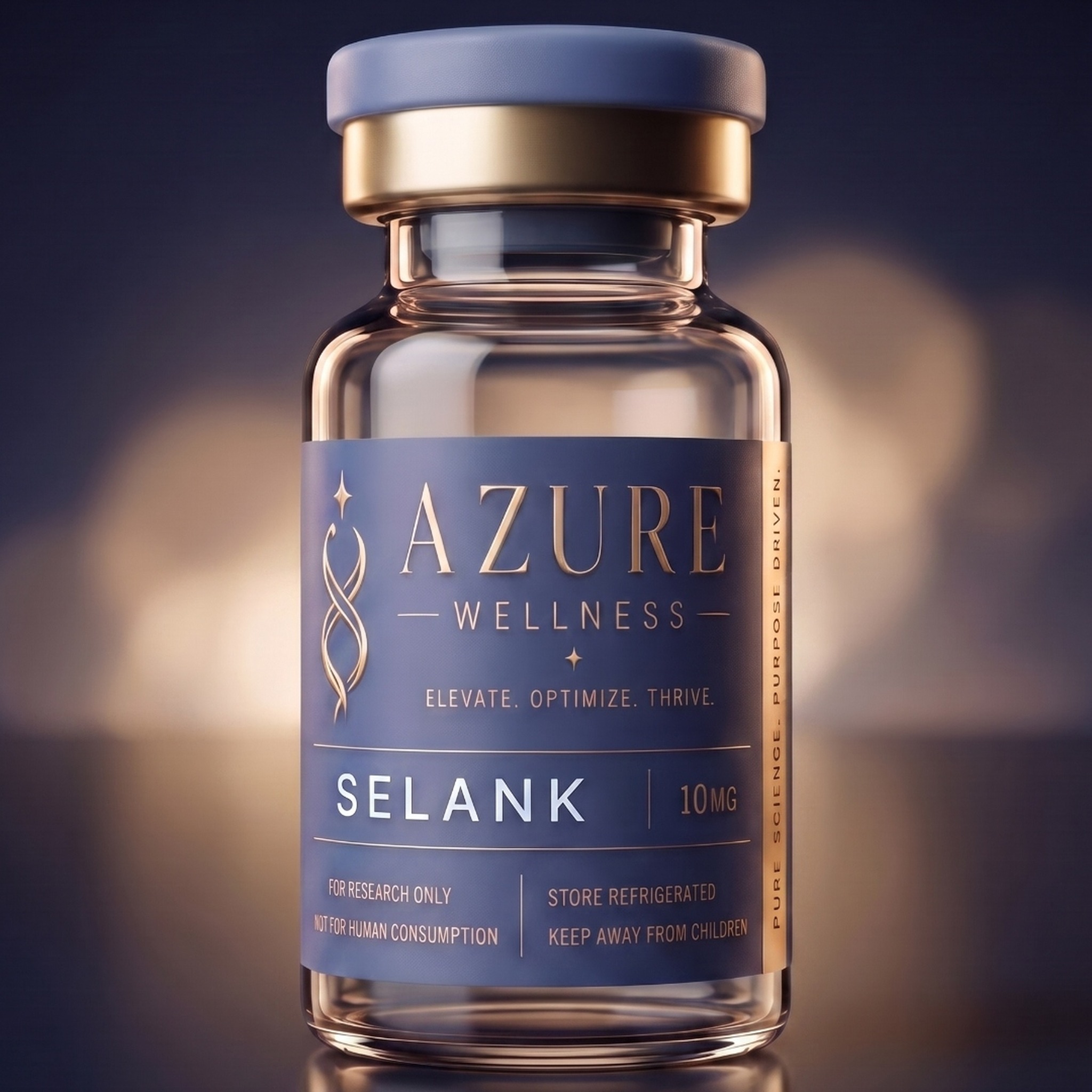 Azure Wellness Selank research vial